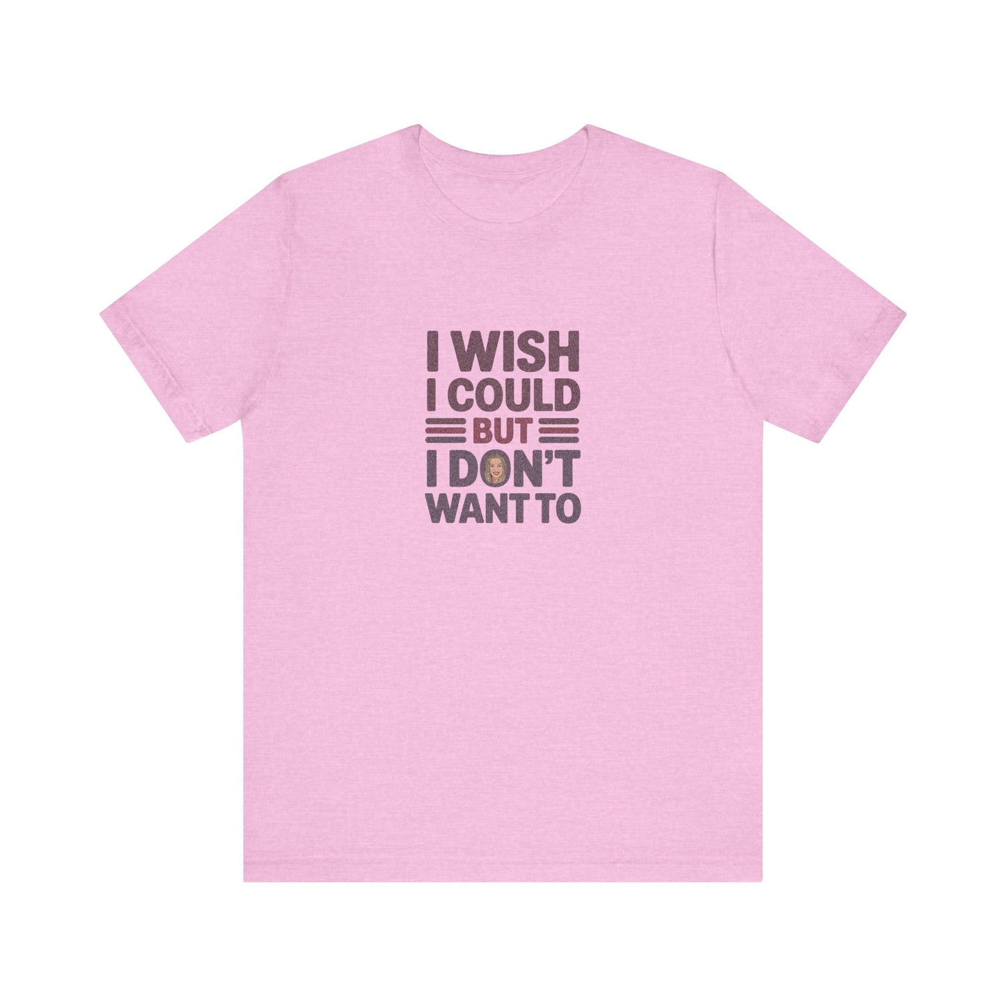 I Wish I Could, But I Don't Want To — Phoebe Buffay Retro Tee (Light)