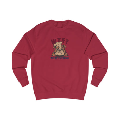 WTF? Where’s the Food? — Bulldog Chef Sweatshirt (Light)
