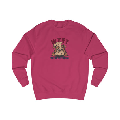 WTF? Where’s the Food? — Bulldog Chef Sweatshirt (Light)