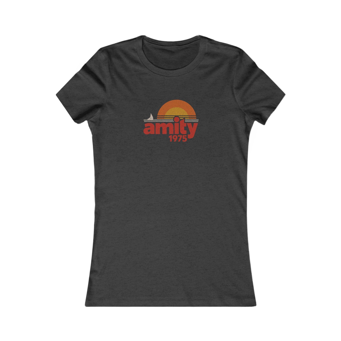 Amity Island 1975 — Jaws-Inspired Retro Women's Tee (Dark)