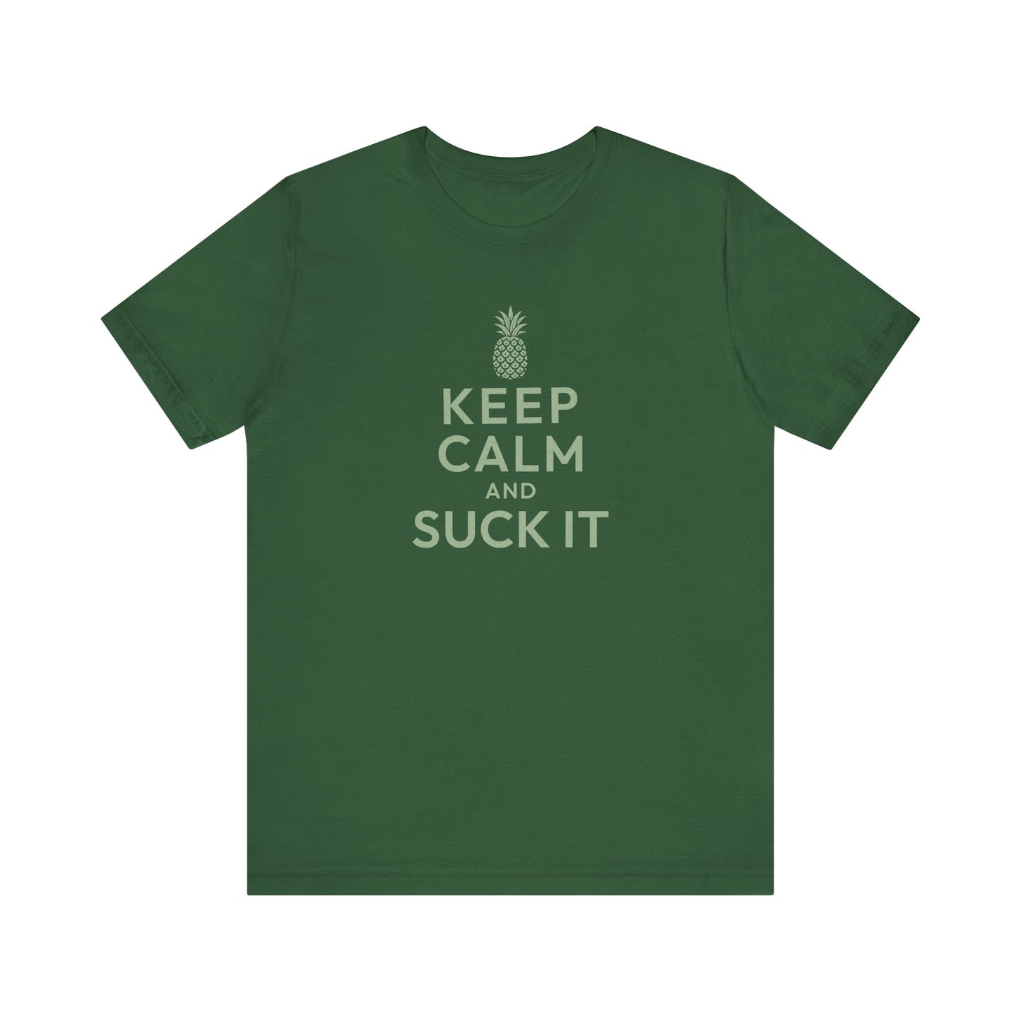 Keep Calm and Suck It — Psych Retro Tee (Dark)