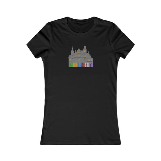 Welcome to Hill House (Off Route 41) — Clue Retro Women's Tee (Dark)