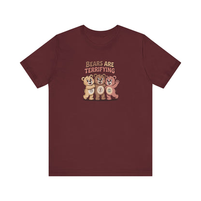 Bears Are Terrifying (Cute Remix) — Retro Tee (Dark)