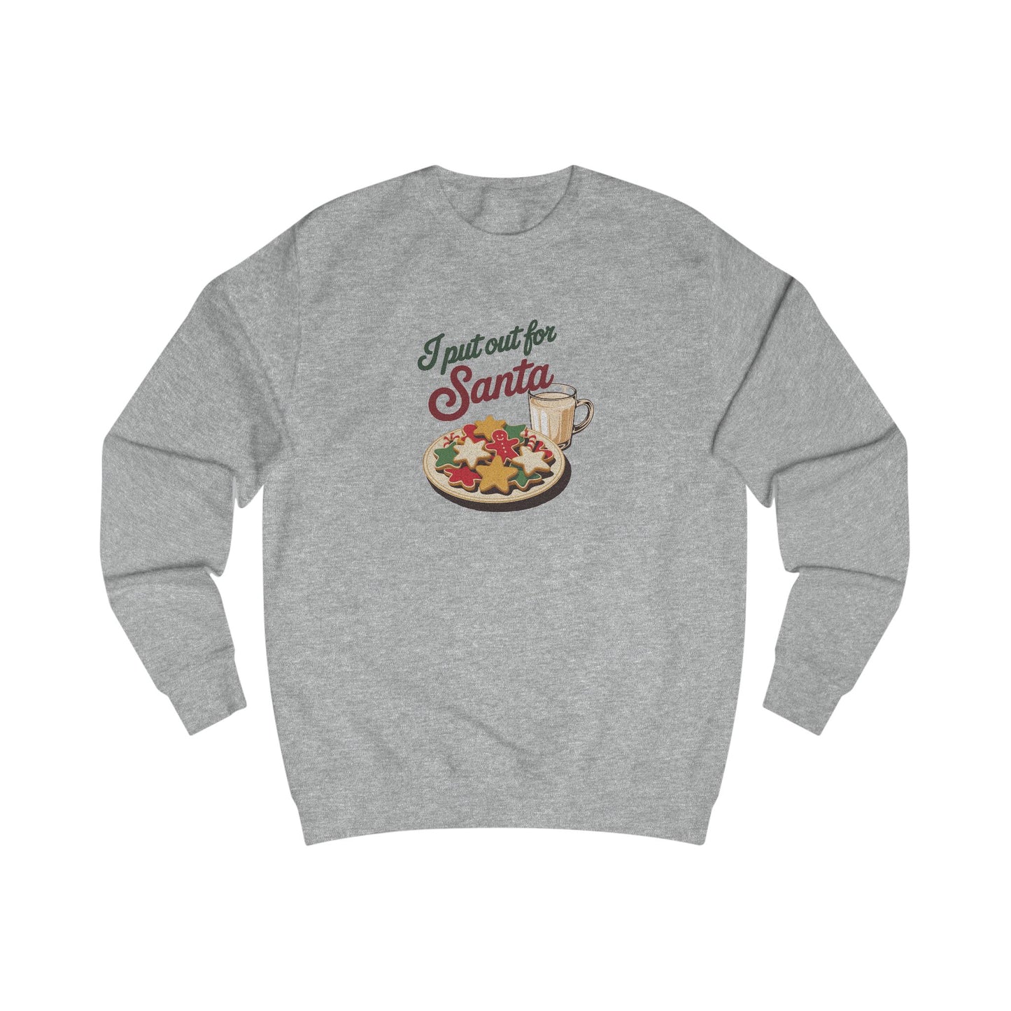 I Put Out for Santa — Retro Christmas Cookies Sweatshirt (Light)
