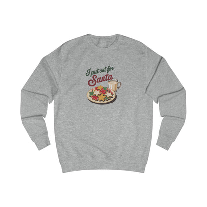 I Put Out for Santa — Retro Christmas Cookies Sweatshirt (Light)