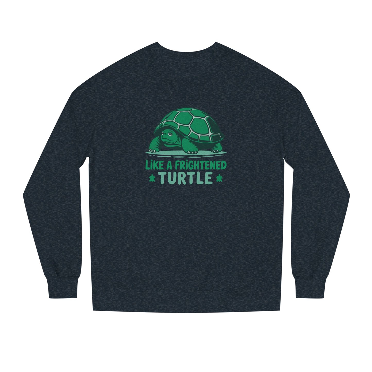 Like a Frightened Turtle — George Costanza Shrinkage Retro Sweatshirt (Dark)