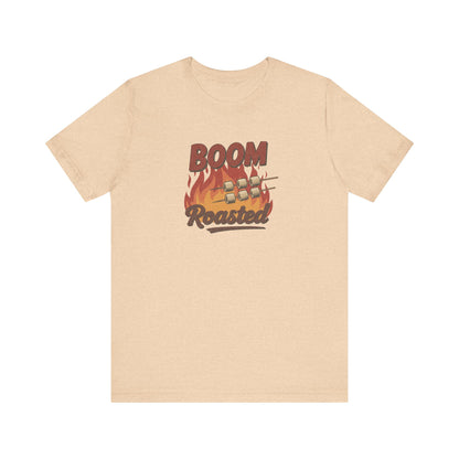Boom, Roasted — Michael Scott Retro Tee (Light)