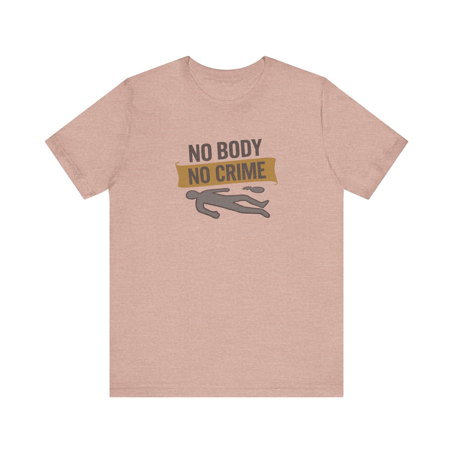 No Body, No Crime — Psych Crime Scene Retro Tee (Light)