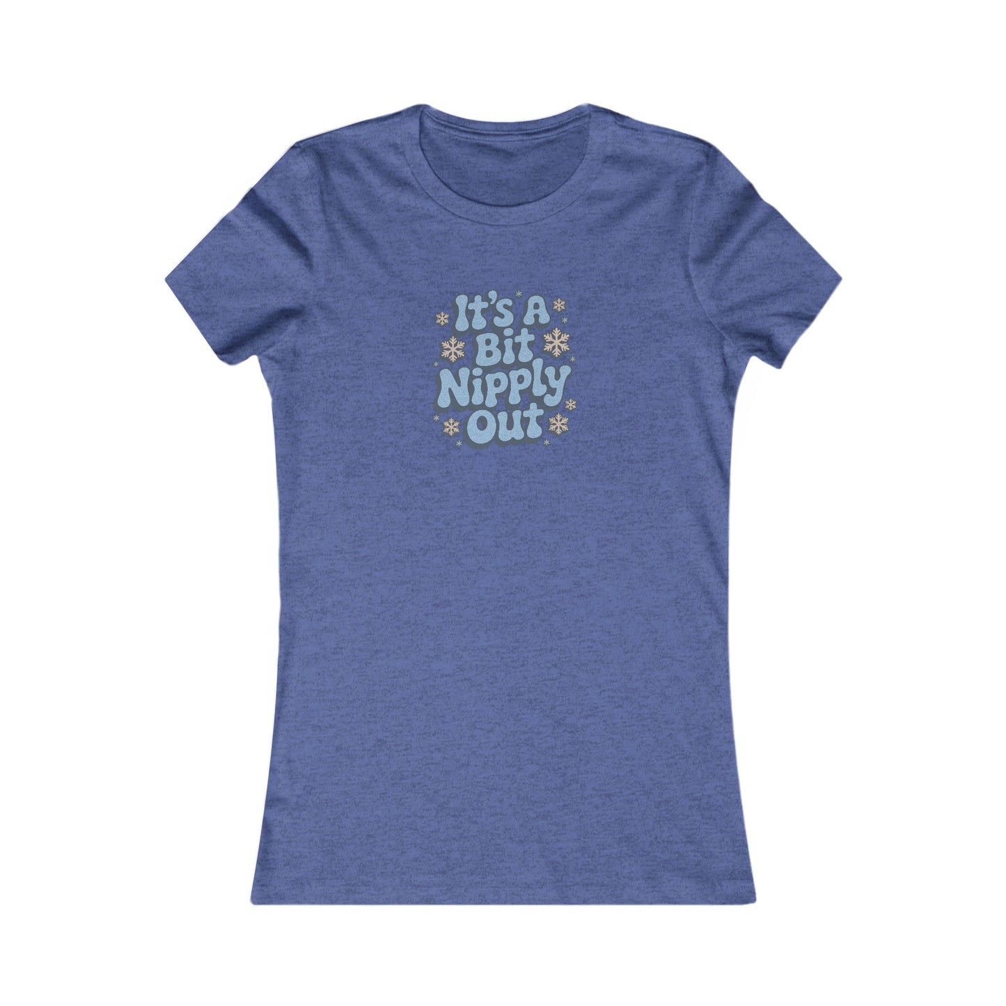 It's a Bit Nipply Out — Christmas Vacation Retro Women's Tee (Dark)