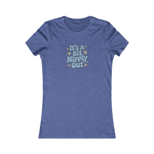 It's a Bit Nipply Out — Christmas Vacation Retro Women's Tee (Dark)
