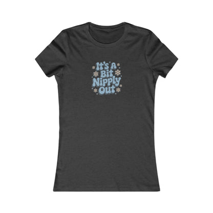 It's a Bit Nipply Out — Christmas Vacation Retro Women's Tee (Dark)