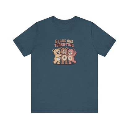 Bears Are Terrifying (Cute Remix) — Retro Tee (Dark)
