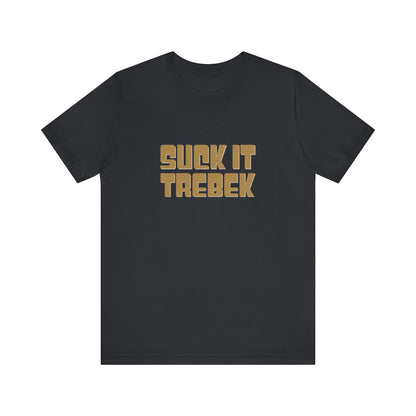 Suck It Trebek — SNL Celebrity Jeopardy Sketch Retro Tee (Dark)
