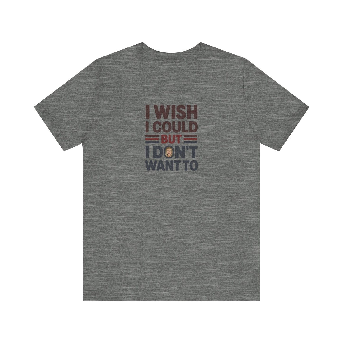 I Wish I Could, But I Don't Want To — Phoebe Buffay Retro Tee (Light)