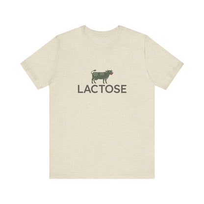 Life is a Beautiful… Typo – LACTOSE Logo Parody Retro Tee (Light)