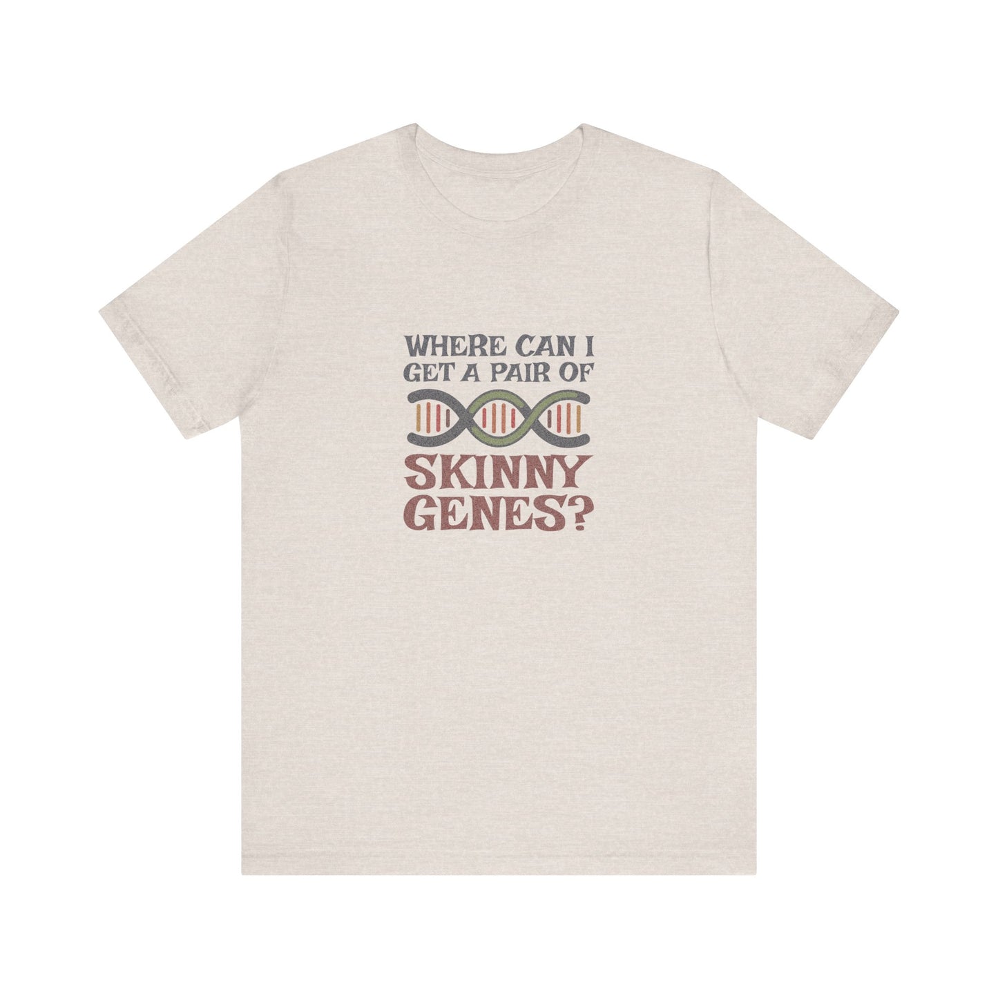 Pair of Skinny Genes (Colorful) — Retro Graphic Tee (Light)