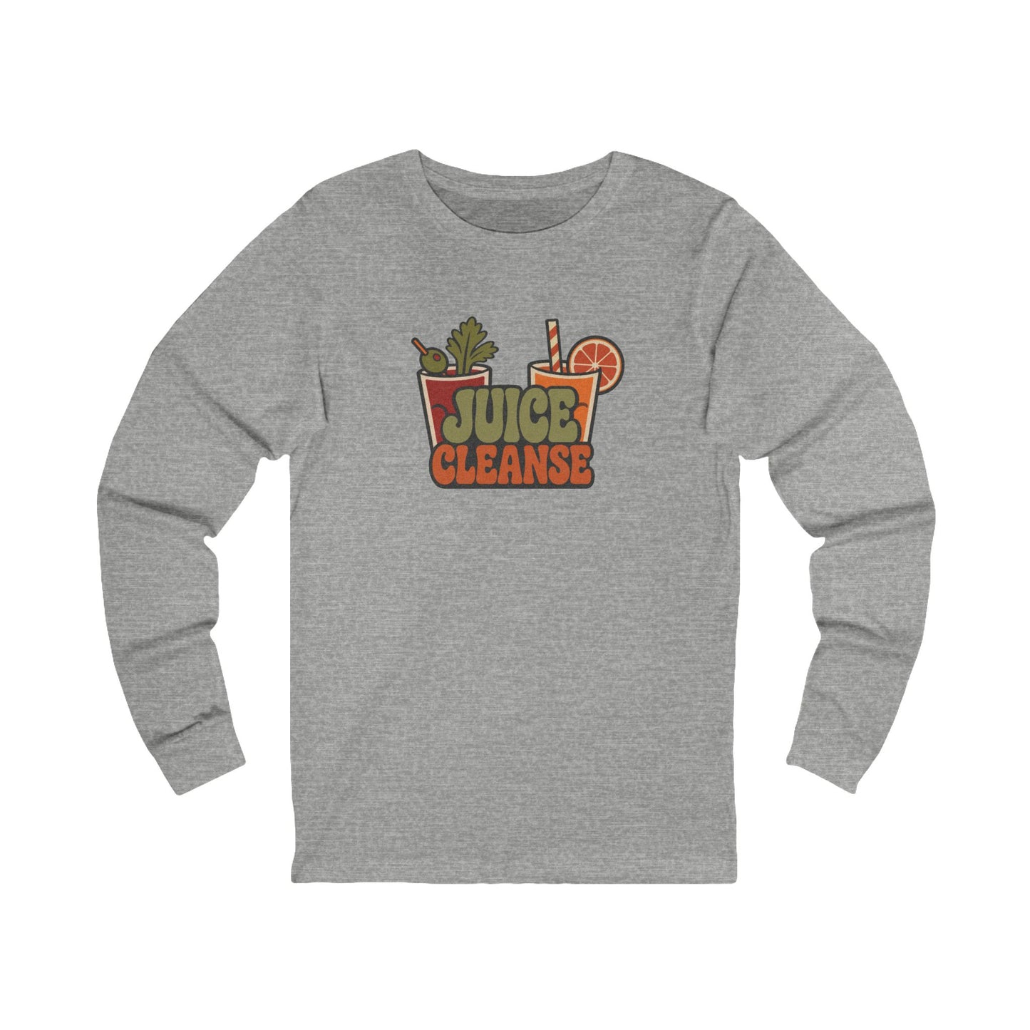 Juice Cleanse Liquid Diet — Boozy Brunch Retro Long Sleeve (Light)
