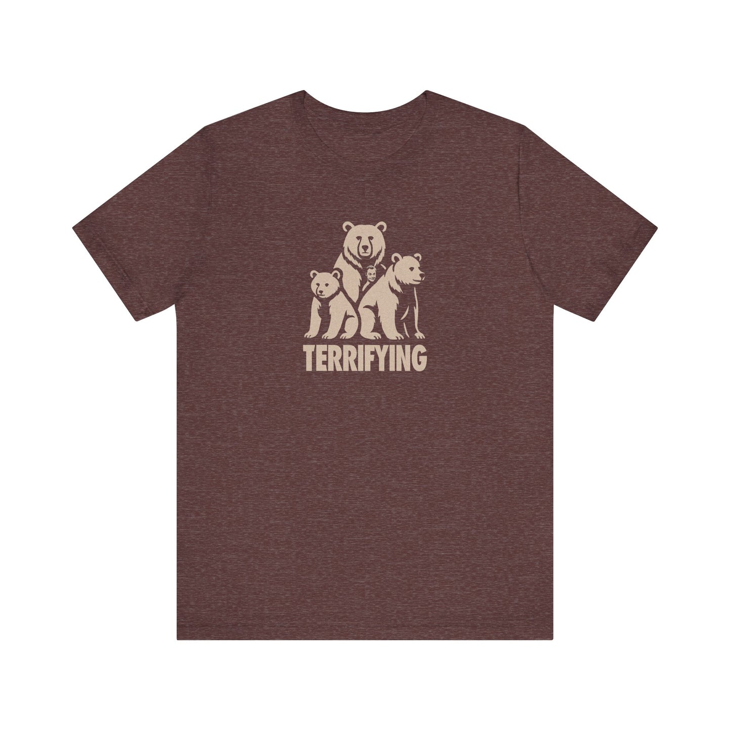 Bears Are Terrifying — Retro Silhouette Tee (Dark)