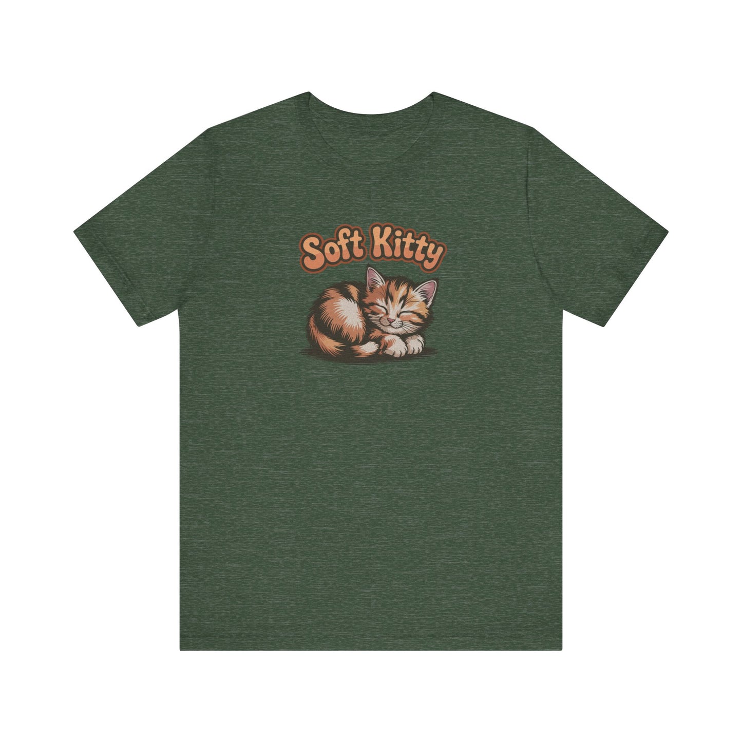 Soft Kitty Sick-Day Lullaby — Big Bang Theory Retro Tee (Dark)