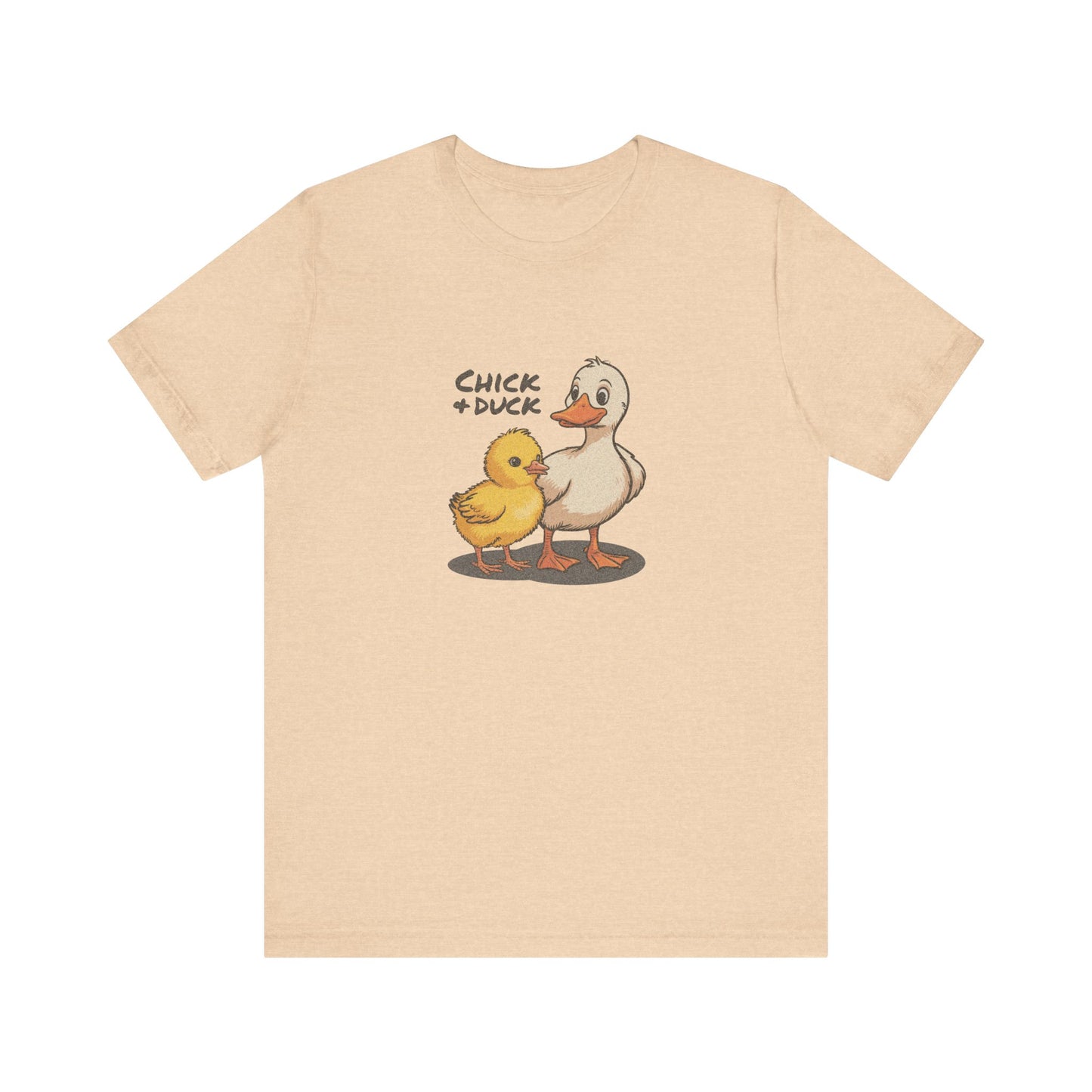 The Chick and the Duck — Friends Retro Tee (Light)