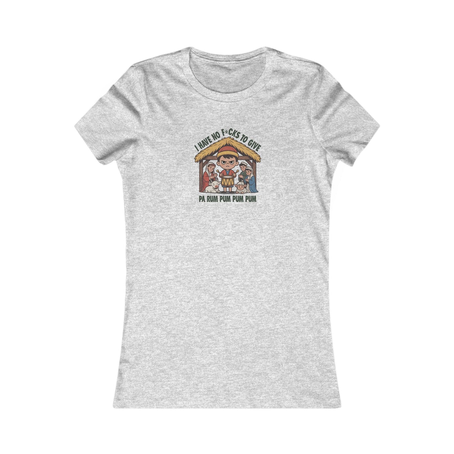 I Have No F*cks to Give — Little Drummer Boy Retro Women's Tee (Light)