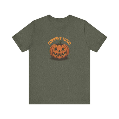Current Mood (Vintage Jack) — Retro Halloween Tee (Dark)