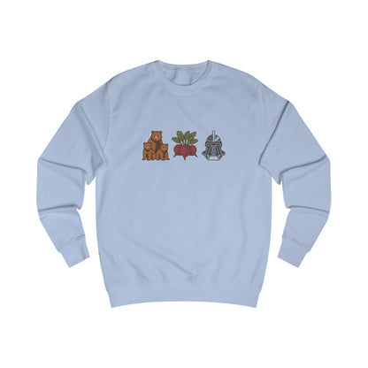 Bears, Beets, Battlestar (Icons) — Retro Sweatshirt (Light)