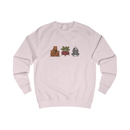 Bears, Beets, Battlestar (Icons) — Retro Sweatshirt (Light)
