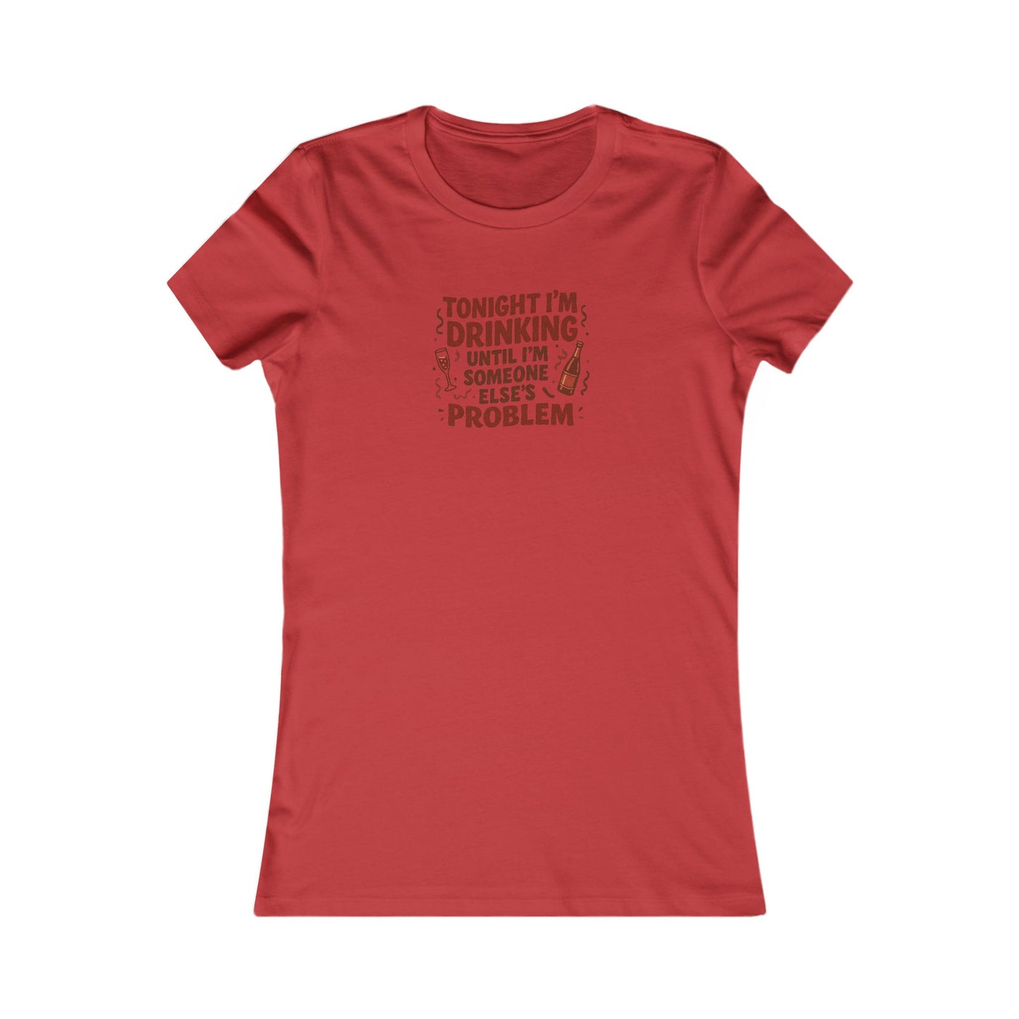 The Problem is Coming From Inside the Bar — Retro Women's Tee (Light)