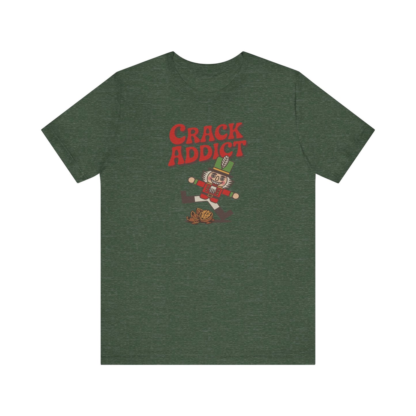 Crack Addict Nutcracker (Unhinged Remix) — Retro Tee (Dark)
