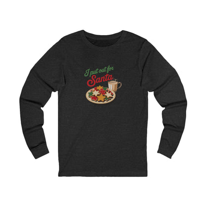 I Put Out for Santa — Retro Christmas Cookies Long Sleeve (Dark)