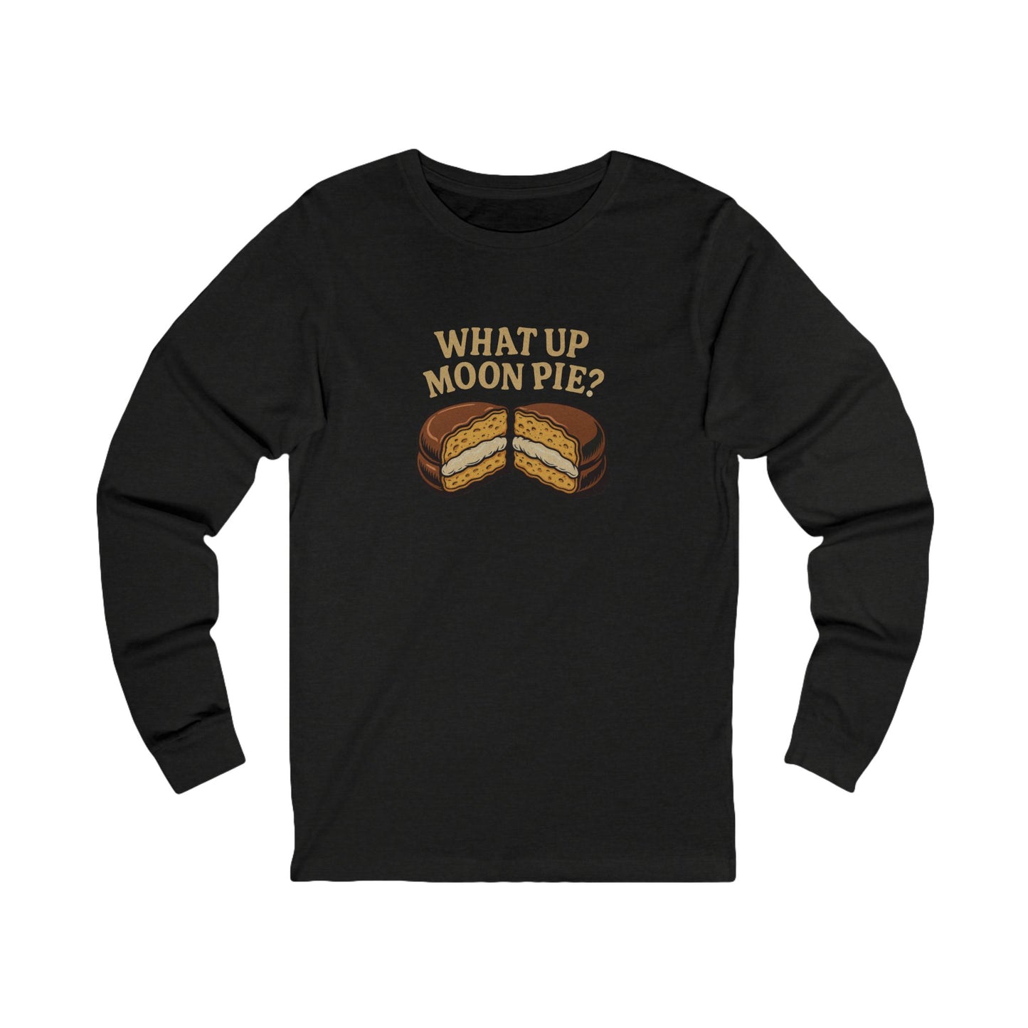What Up, Moon Pie? — Big Bang Theory Retro Long Sleeve (Dark)