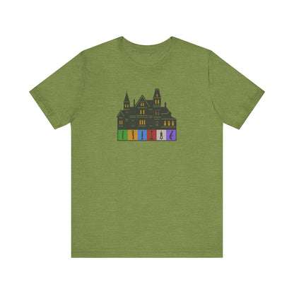 Welcome to Hill House (Off Route 41) — Clue Retro Tee (Light)