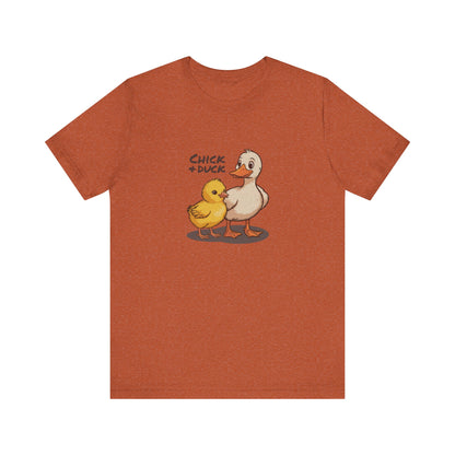 The Chick and the Duck — Friends Retro Tee (Light)