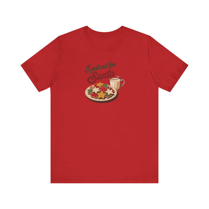 I Put Out for Santa — Retro Christmas Cookies Tee (Light)