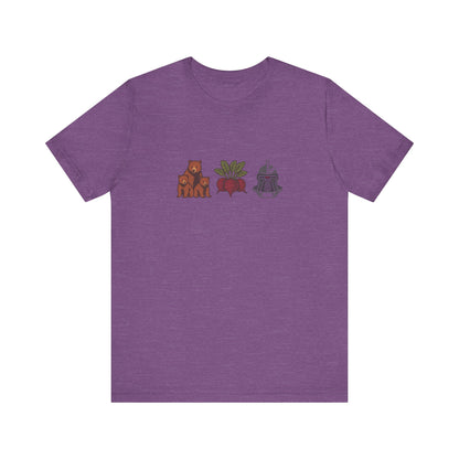 Bears, Beets, Battlestar (Icons) — Retro Tee (Light)
