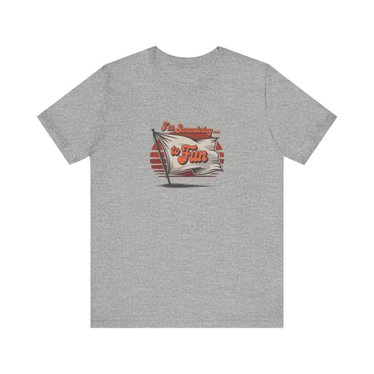 I'm Surrendering to Fun — Fun with Flags Retro Tee (Light)