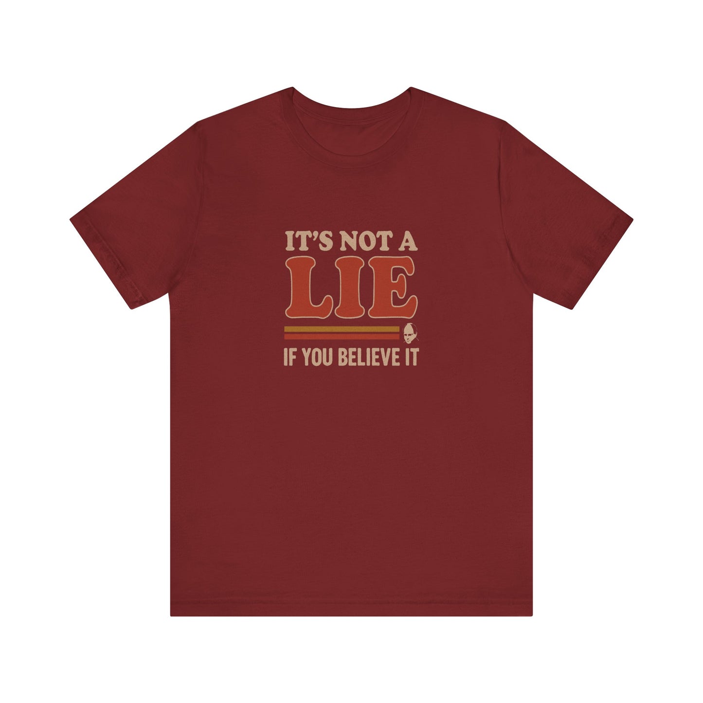 It’s Not a Lie, If You Believe It — George Costanza Retro Tee (Dark)