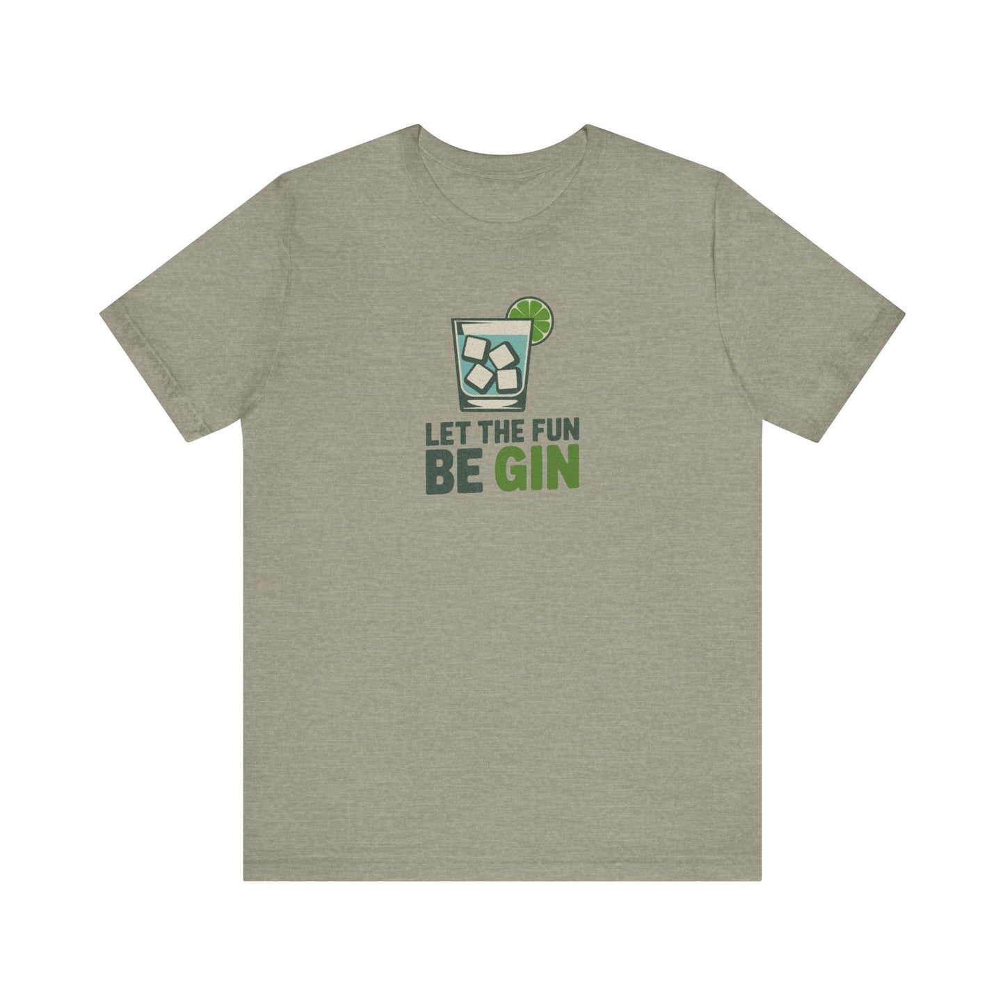 Party Starter: Let the Fun Be Gin – Cocktail Retro Tee (Light)