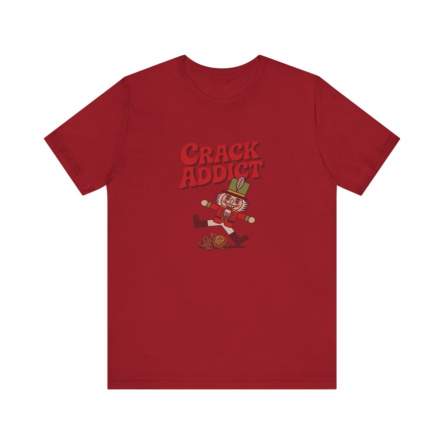 Crack Addict Nutcracker (Unhinged Remix) — Retro Tee (Dark)