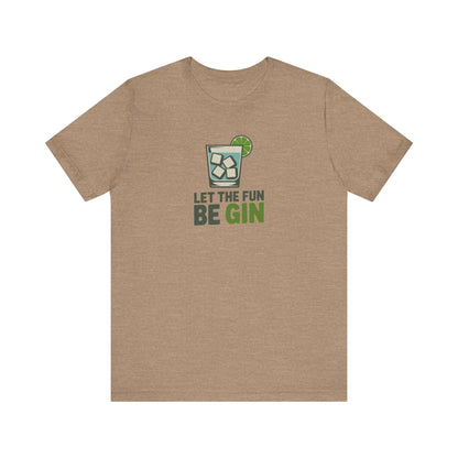 Party Starter: Let the Fun Be Gin – Cocktail Retro Tee (Light)