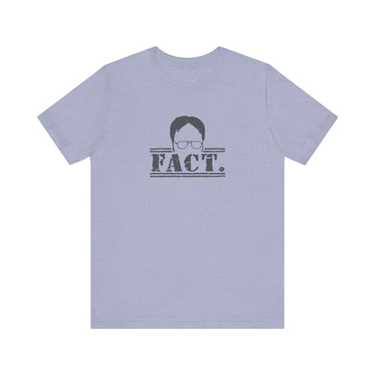 Dwight Schrute FACT. — The Office-Inspired Retro Tee (Light)