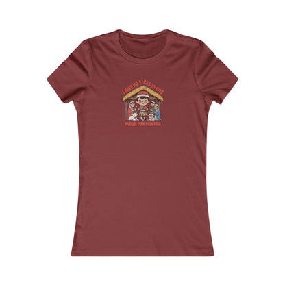 I Have No F*cks to Give — Little Drummer Boy Retro Women's Tee (Dark)