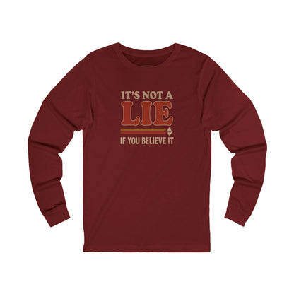 It’s Not a Lie, If You Believe It — George Costanza Retro Long Sleeve (Dark)