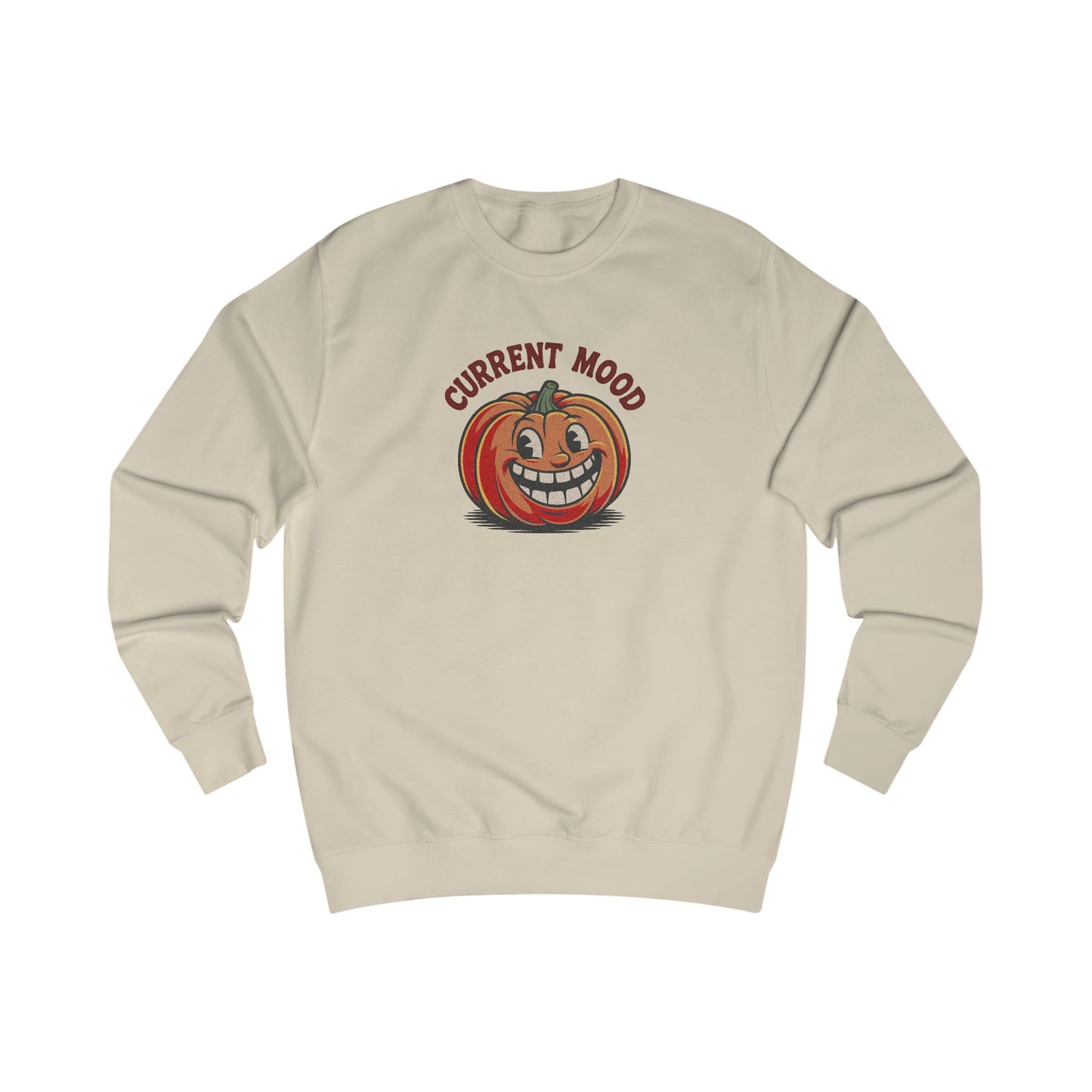 Current Mood (Toothy Jack) — Retro Halloween Sweatshirt (Light)