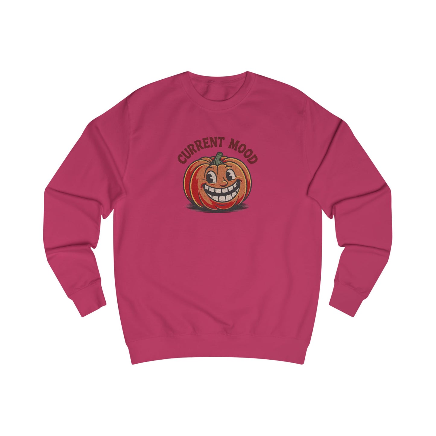 Current Mood (Toothy Jack) — Retro Halloween Sweatshirt (Light)