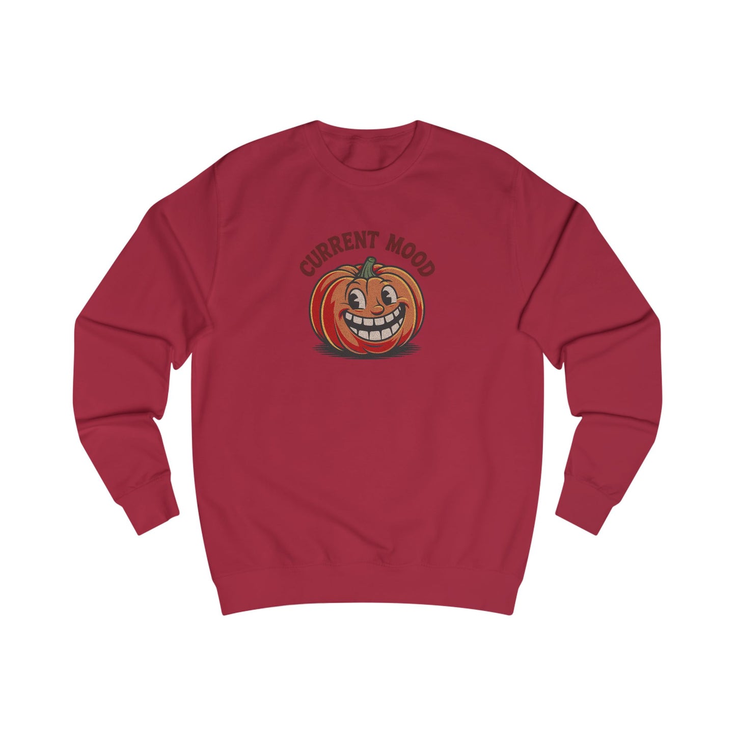 Current Mood (Toothy Jack) — Retro Halloween Sweatshirt (Light)