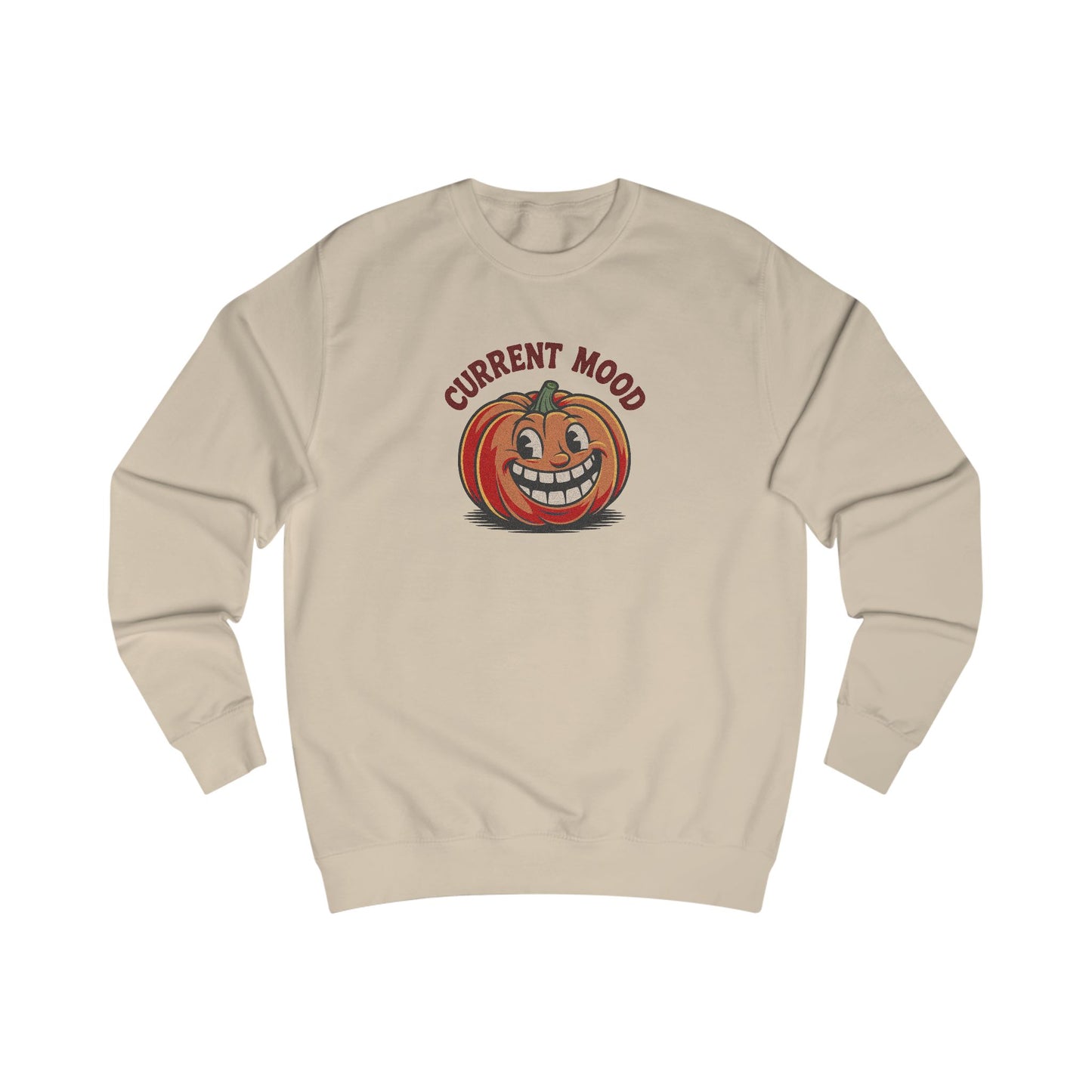 Current Mood (Toothy Jack) — Retro Halloween Sweatshirt (Light)