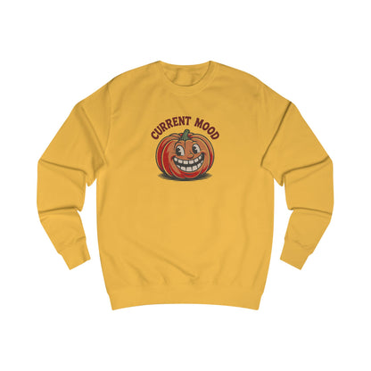 Current Mood (Toothy Jack) — Retro Halloween Sweatshirt (Light)