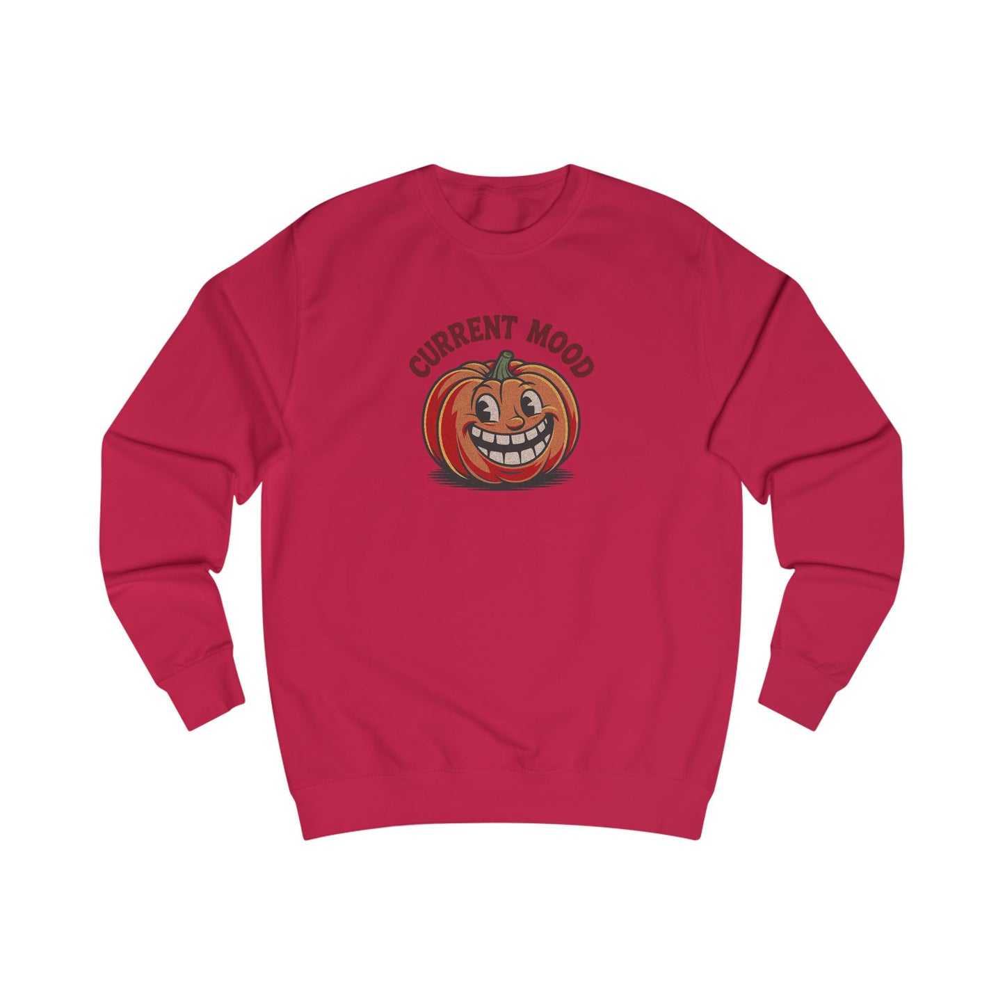 Current Mood (Toothy Jack) — Retro Halloween Sweatshirt (Light)